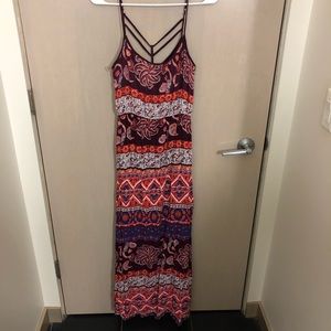 Print maxi dress